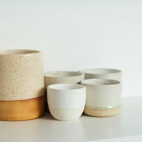 Set de tazas de cerámica x4 (producto de muestra)