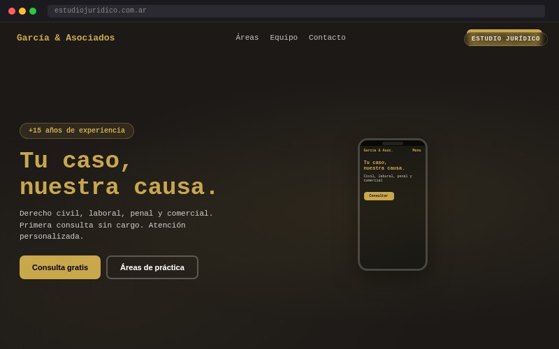 Estudio Jurídico - Diseño web para estudio de abogados en CABA