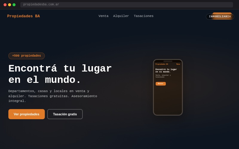 Propiedades BA - Diseño web para inmobiliaria en CABA
