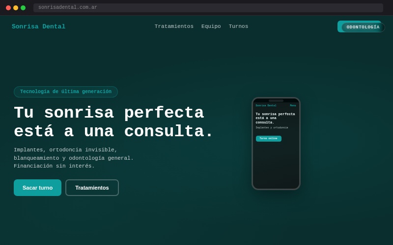 Sonrisa Dental - Diseño web para odontología en CABA
